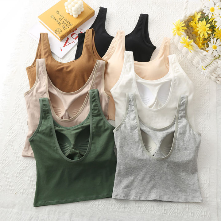 New%20One-Piece%20with%20Chest%20Pad%20U%20Backless%20Small%20Sling%20Women's%20Short%20Inner%20Wear%20Outer%20Wear%20Sexy%20Beauty%20Back%20Bottoming%20Vest%20-%20Image%202