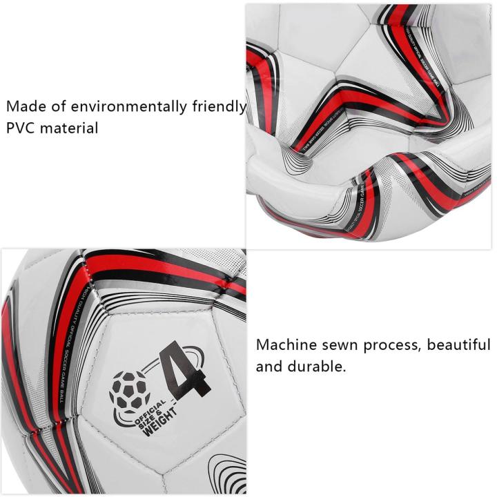 Machine Sewn Football Indoor and Outdoor Students Training Soccer Ball Size 4