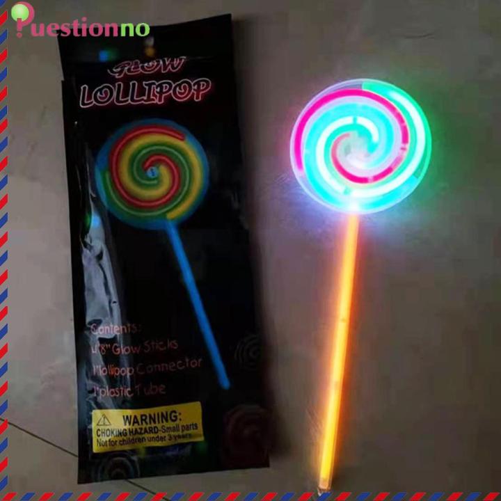 Event Festival Supplies Party Fun Fluorescence Light Glow Sticks Lollipop Neon Wedding Bright Colorful Light