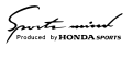 Produced by Honda sports Sticker for car.