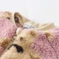 【Broad Sunlight shop】(NEW)Korean Style Zipper Winter Baby Rompers Cute Bear Printing Fleece Thickened Long Sleeve Toddler Jumpsuits Clothing Warm.