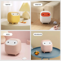 Desktop Trash Can, Small Office Supplies, Mini Double-Layer Push-Down Trash Can, Cute Trash Storage Box Pink. 