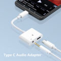 Type C Adapter USB C to 3. 5 mm Jack Audio Charger Splitter Type C Converter Charging Cable Extension Earphone Adapter. 