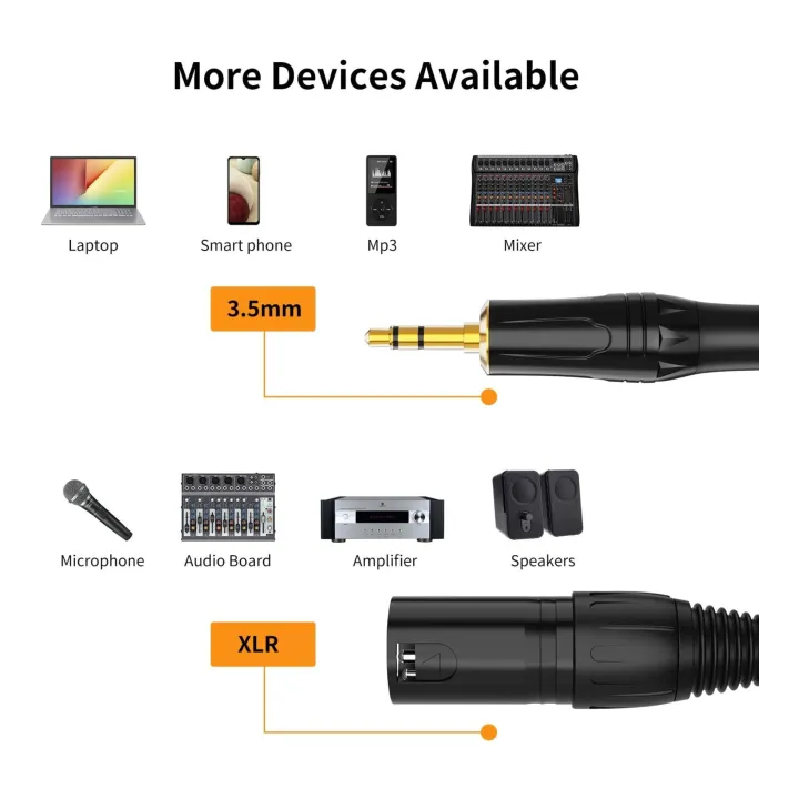 Boya%20Input%20Cable%20XLR%20Male%20-%203.5mm%20TRS%20Locking%20Connector%20-%20Image%202