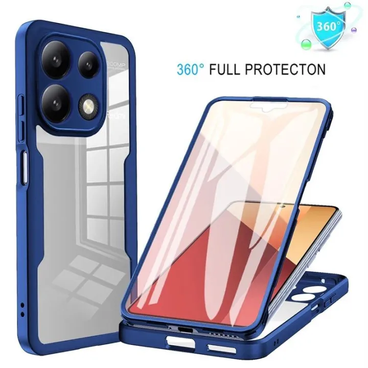 Phone%20case%20Xiaomi%20Poco%20M6%20Pro%20M6Pro%20M%206%204G%20Transparent%20Protector%20with%20Mobile%20phone%20Film%20Cover%20Double%20Protect%20shield%20Full%20Cover%20Armor%20Cover%20cases%20-%20Image%204