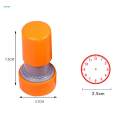 Clock Stamp Set Self Inking Clock Stamps Teaching Aids Learning Educational for Albums and Scrapbooks Grading Prizes Preschool Children Kids. 