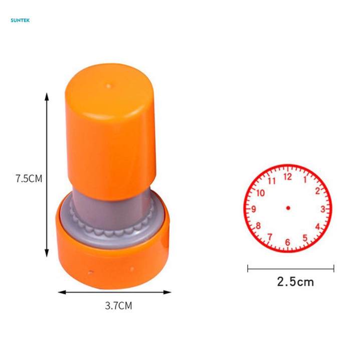 Clock%20Stamp%20Set%20Self%20Inking%20Clock%20Stamps%20Teaching%20Aids%20Learning%20Educational%20for%20Albums%20and%20Scrapbooks%20Grading%20Prizes%20Preschool%20Children%20Kids%20-%20Image%202