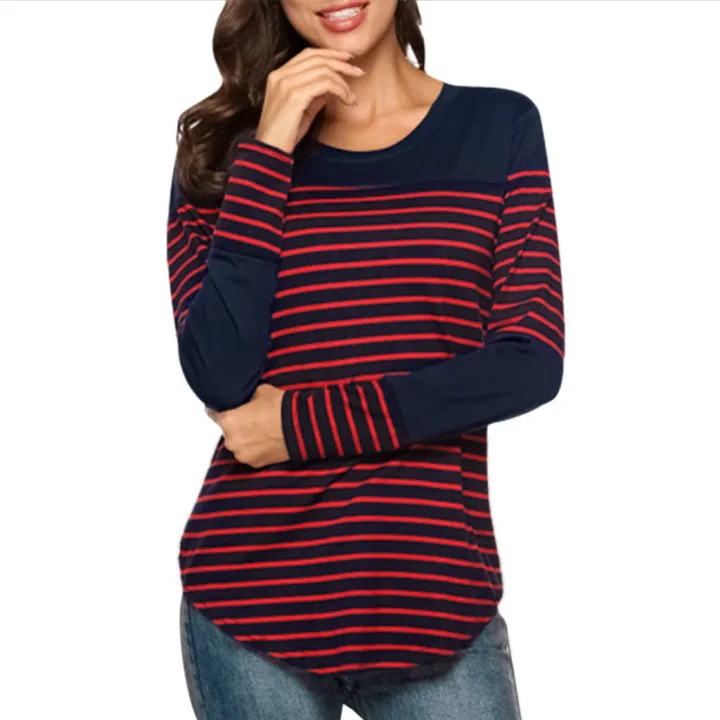 Pregnancy%20Maternity%20Clothes%20Women%20Maternity%20Casual%20Striped%20Nursing%20Tops%20T-shirt%20Breastfeeding%20Tops%20Pregnant%20Women%20-%20Image%204