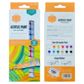 Keep Smiling Acrylic Color Set 12 Colors × 6ml for Painting & Artwork. 