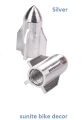 2PCS Styling Rocket design Air Port Cover Tire Rim Valve Wheel Stem Cap or bulet for Motorcycle Bicycle. Wheel Tire Valve Cap. Silver. 