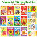 17 PCS Laminated Kids Book Set Adarsha Lipi Computer Math Fruits Flower Bird Reptiles Picture Learning Alphabet Bengali English Arabic Letter Poem Children Early Education Preschool Kindergarten Toddler Fun Toy Study Prime Gift for Baby Boys/Girls Combo.