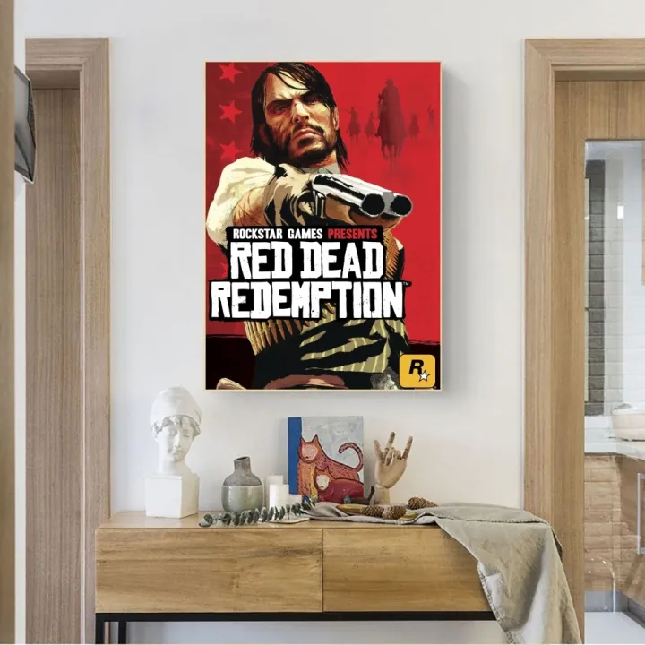 Game%20Red%20Dead%20Redemption%202%20Poster%20No%20Framed%20Poster%20Kraft%20Club%20Bar%20Paper%20Vintage%20Poster%20Wall%20Art%20Painting%20Bedroom%20Study%20Stickers%20-%20Image%203