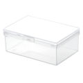 Plastic Box Rectangular Plastic Transparent With Lid Storage Box Collection. 