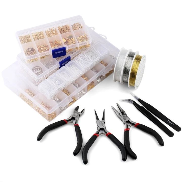 Jewelry%20Findings%20Tool%20Set%20Open%20Jump%20Ring/Lobster%20Clasp/Tail%20Chain/Clip%20Buckle/Drop%20Kit/Earring%20Hooks/%20For%20DIY%20Jewelry%20Making%20-%20Image%205