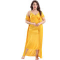 Fashionable 2 Part Nighty Ladies Sexy Silk Satin Night Dress 2 part Nabiha Fashion Sleeveless Nighties Nightgown Nightdress Lace Sleepwear Nightwear Satin Solid Women Robe Nighty Set Single Pcs Nighty and Night Gowns For Women.
