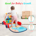 6 in 1 baby pedal piano Multi-function baby activity fitness mat with music and lights baby walker. 