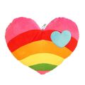 Rainbow Loving Heart Cloud Heart-shaped Couple Fluffy Cushion Soft Plush Pillow Valentine's Day Birthday Present Smooth Fabric. 