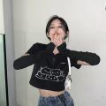QWEEK Women's T-shirt Japanese Korean Harajuku Y2k Preppy Style Sweet Soft Girl Short Sleeve T-shirts Crop Top Chic Fashion. 