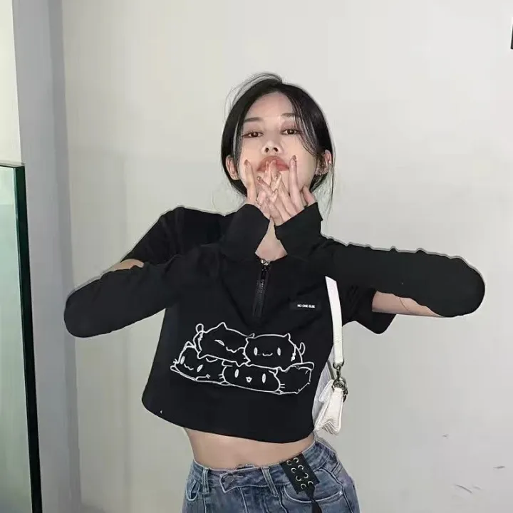 QWEEK%20Women's%20T-shirt%20Japanese%20Korean%20Harajuku%20Y2k%20Preppy%20Style%20Sweet%20Soft%20Girl%20Short%20Sleeve%20T-shirts%20Crop%20Top%20Chic%20Fashion%20-%20Image%206