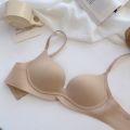 Japan seamless bra one-piece glossy light breathable gathered small bra thin comfortable underwire underwear women. 