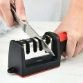 Knife Sharpener 4/3-Stage – Multi-Functional Handheld Kitchen Tool with 4/3-Slot Sharpening System (1pcs)). 