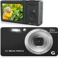 Digital Camera Auto Focus 2.7 Inch LCD Travel Portable 4K 56MP 56 Million Pixel Anti-Shake 20x Zoom for Photography Video.
