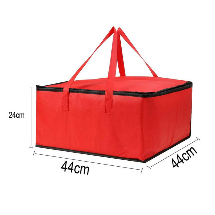 16-Inch Food Delivery Bag Spacious Restaurant Insulated Pizza Bag Delivery Thermal Thermal Organizer for Food Delivery Services Fast Food Chains Catering Businesses Takeaway Restaurants Pizza Delivery