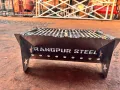 Mirage Folding Barbecue Grill Portable Folding Campfire Grill for Outdoor Bbq Camping Lightweight Rustproof Corrosion Resistant Barbeque Grill for Travelers in Asia Camping Accessories.