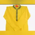 Yellow Cotton Exclusive Long Sleeve Panjabi for Men - Panjabi - Panjabi For Men. 