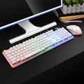 【FUPANG】Keyboard mouse kit gtx350 gaming PC rainbow computer. 