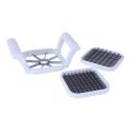 Steel Apple, French Fry Cutter - White and Silver. 