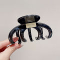 Korean Cute Pumpkin Oval Hair Claw Large Back Head French Solid Color Updo Hair Claw Hair Claw Hair Clip More than Shark Clip. 