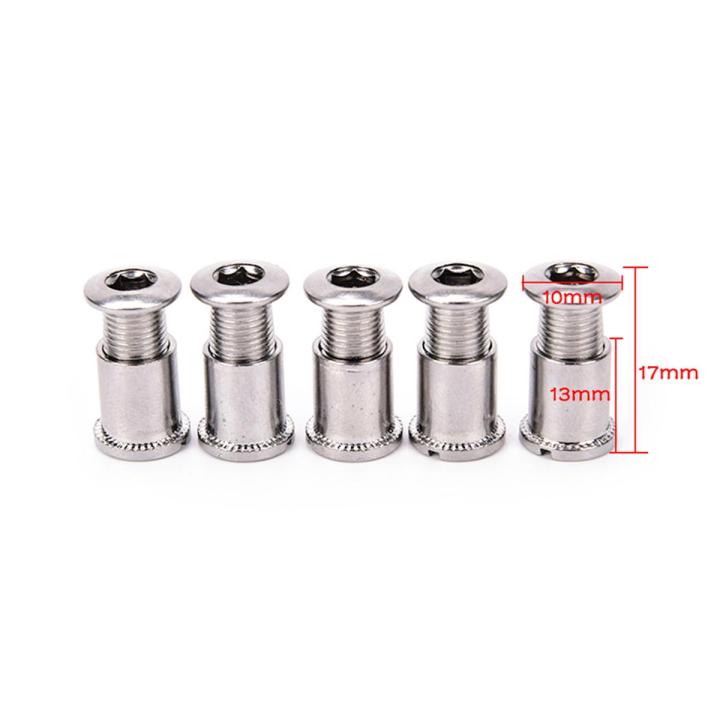 5 Pairs Crankset Bolts Crank Bolts Bike Chainring Bolts Bicycle Crank Screws Nut