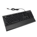 USB Wired Computer Keyboard Smooth Typing RGB Lighting Gaming Keyboard 104 Keys Universal Ergonomic Plug and Play LED Backlit with Wrist Rest for PC. 