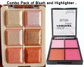 Combo Pack Of Blush and Highlighter. 