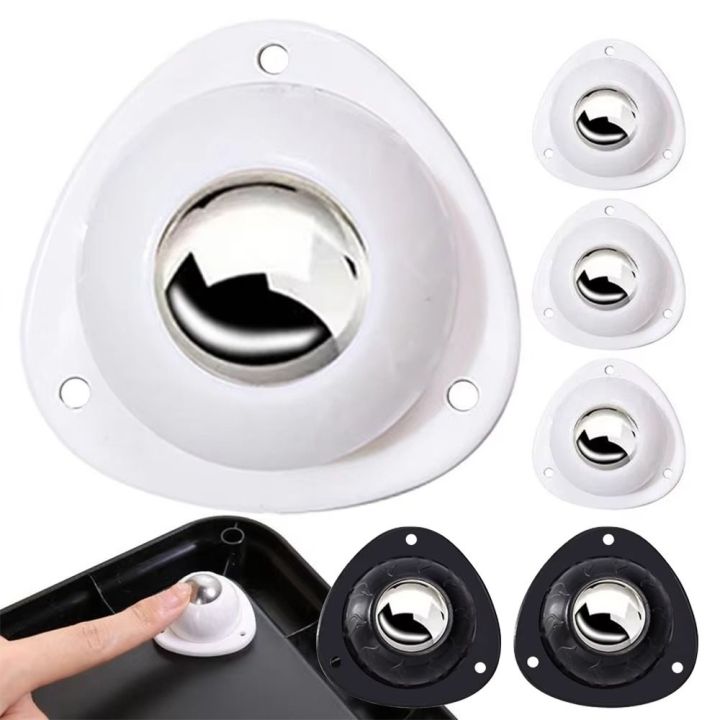 4Pcs/set New Self Adhesive Caster Wheel Mini Mute 360 Swivel Furniture Casters Plastic Heavy Duty Moving Rolling Pulley For Furniture