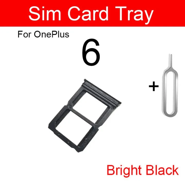 For%20OnePlus%206%20Single%20/%20Dual%20Nano%20Sim%20Card%20Tray%20Holder%20Sim%20Adaptor%20With%20Free%20Sim%20Ejector%20Pin%20Replacement%20Part%20-%20Image%202
