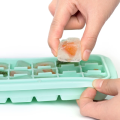 Silicone Ice Cube Tray with Lid 24 Ice Box 1 Pack.