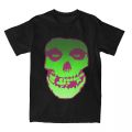 Men T-shirt misfits glow skull vintage cotton tee shirt Short Sleeve T shirt crewneck clothes printing. 
