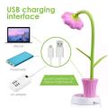 LED Desk Lamp with Pen Holder, USB Table Lamp Bedside Lamp Flexible Reading Lamp with Touch Sensor for Kids Children. 