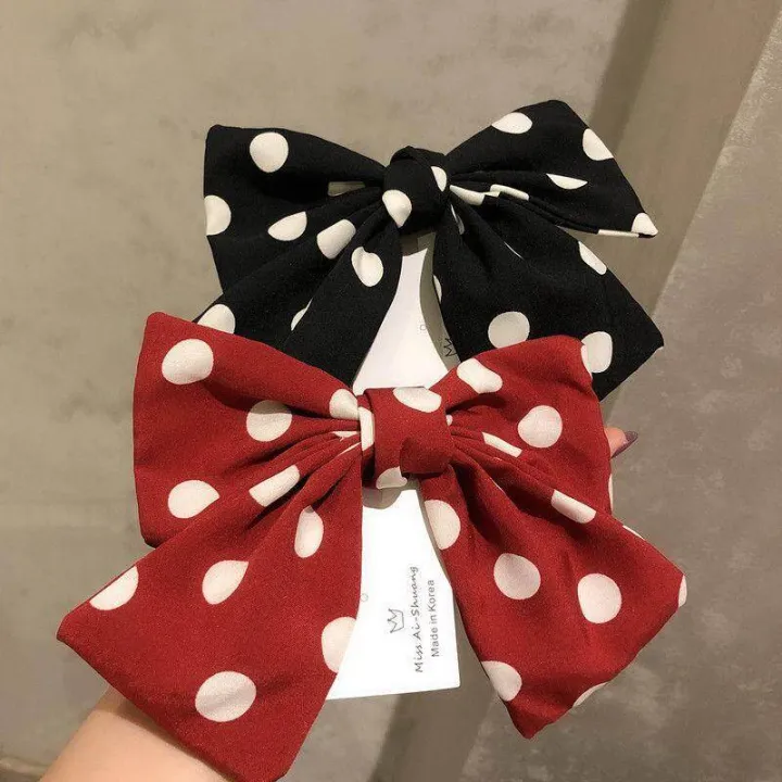 1%20Pc%20Trendy%20Big%20Polka%20Dot/%20Large%20Ball%20Printed%202%20Layer%20Hair%20Band%20For%20Girls%20Simple%20Stylish%20-%20Bowknots%20Hair%20Clip%20for%20Women%20New%20Collection%20Hairpin%20Hair%20Accessories%20For%20Summer%20Style%20Women%20-%20Hair%20Band%20-%20Image%203