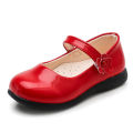 2021Spring New Childrens Girls shoes black student Leather shoes Girls Kids School Shoes Black Red White 3 4 5 6 7 8 9 10 15Year.