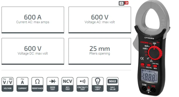 CROWN%20Digital%20Clamp%20Meter%20600A%20Model:%20CT44053%20-%20Kings%20Trading%20-%20Image%205