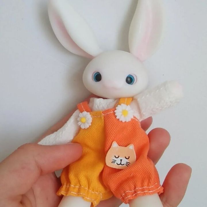New%2014.5cm%20Height%203D%20Printed%20Resin%20Rabbit%20Doll%20Pet%20Multi%20Joint%20Movable%201/12%20Bjd%20Girl%20Dress%20Up%20Toy%20-%20Image%206