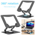 Laptop standı için masaüstü bilgisayar standı 360 derece dönen katlanabilir dizüstü montaj taşınabilir dizüstü Tablet Laptop için tutucu.