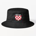 Croatia National Football Team Inspired Bucket Hat Solid Color Casual Fishermen Boys Cheapu Women Sport Black Sun Fish Summer. 