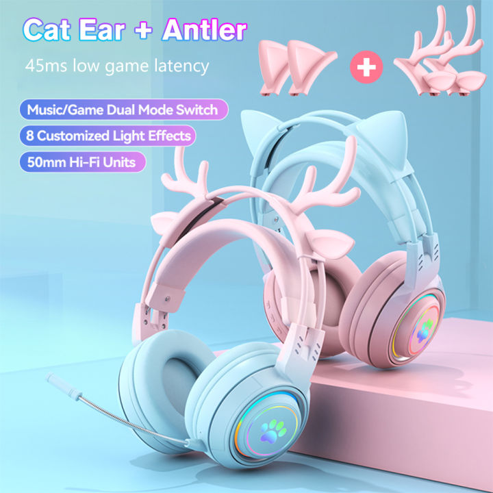 Cat%20Car%20Headphones%20Headset%20Gamer%20Wireless%20Headphones%20with%20Mic%20Gamer%20Girl%20Antler%20Bluetooth%20Gaming%20Headphones%20-%20Image%202