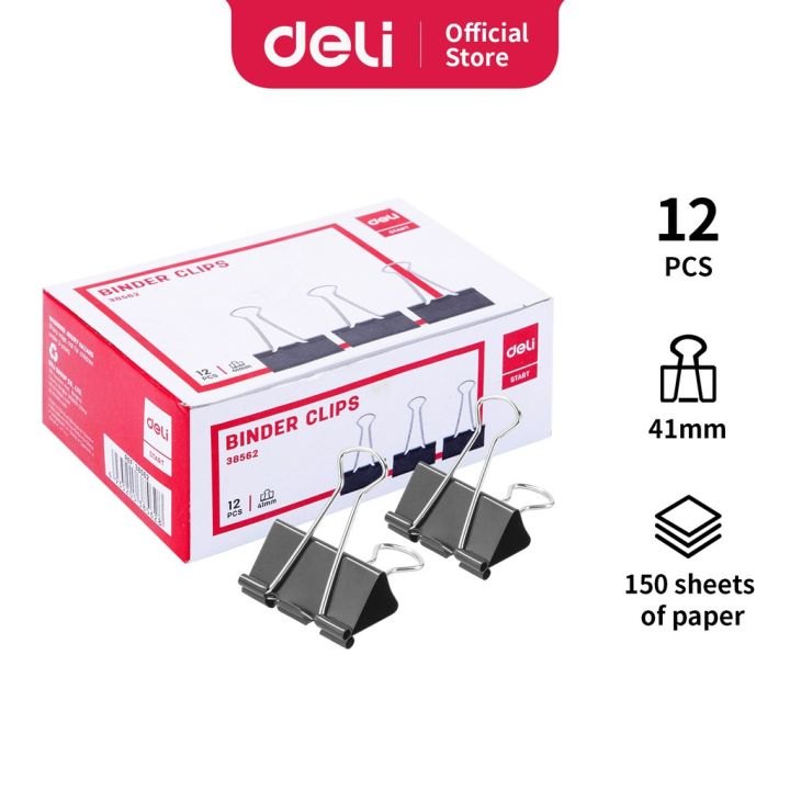 Deli%09E38562%20Effortless%20Binder%20Clip%2041mm%20-%20Image%203