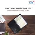 Premium PU Leather Document Folder / Legal Paper Holder / File Organizer for Office, Business & Court Use [Hearts Documents Folder]. 
