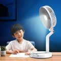 New Rechargeable Folding Table Fan with Led Light. 